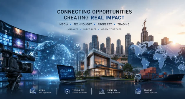 PT. Puspawarna Mara Kreasi — connecting opportunities across media, technology, property, and trading